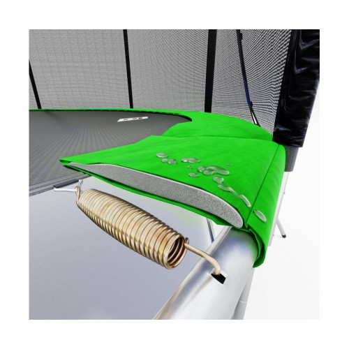 Батут  Hop-Sport 10FT 305 см 4 ноги green с внешней сеткой  - фото №3